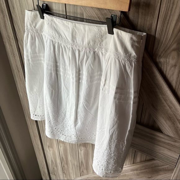 Flowy White Skirt by Romy - Picture 3 of 9